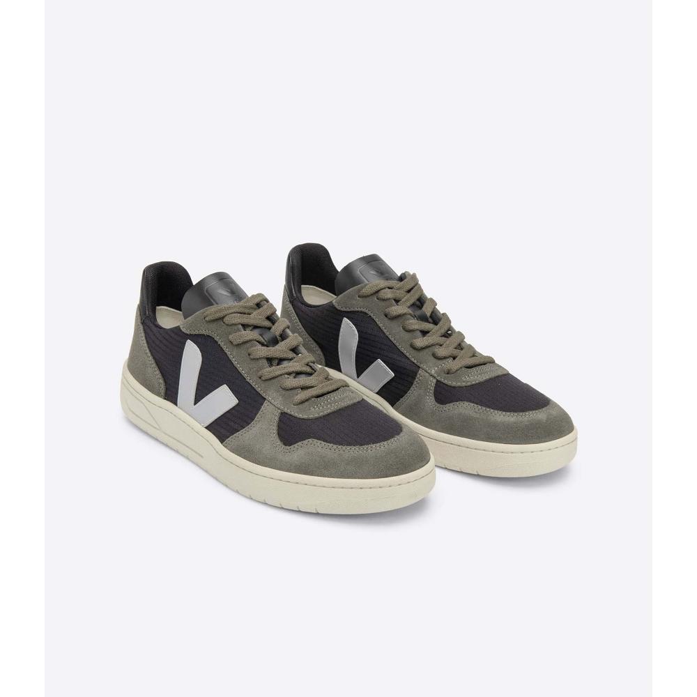 Veja V-10 RIPSTOP Men's Sneakers Black/Grey | CA 325MQZ